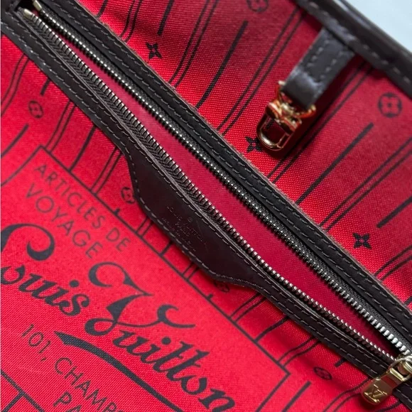 Louis Vuitton Red and Brown Tote Bag - Picture 6 of 14